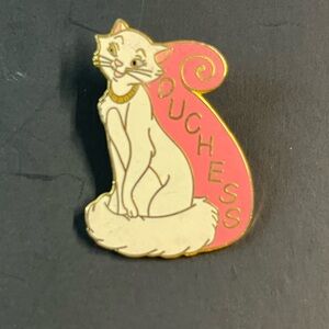 1999 Duchess Cat Pin - Pink and Cream